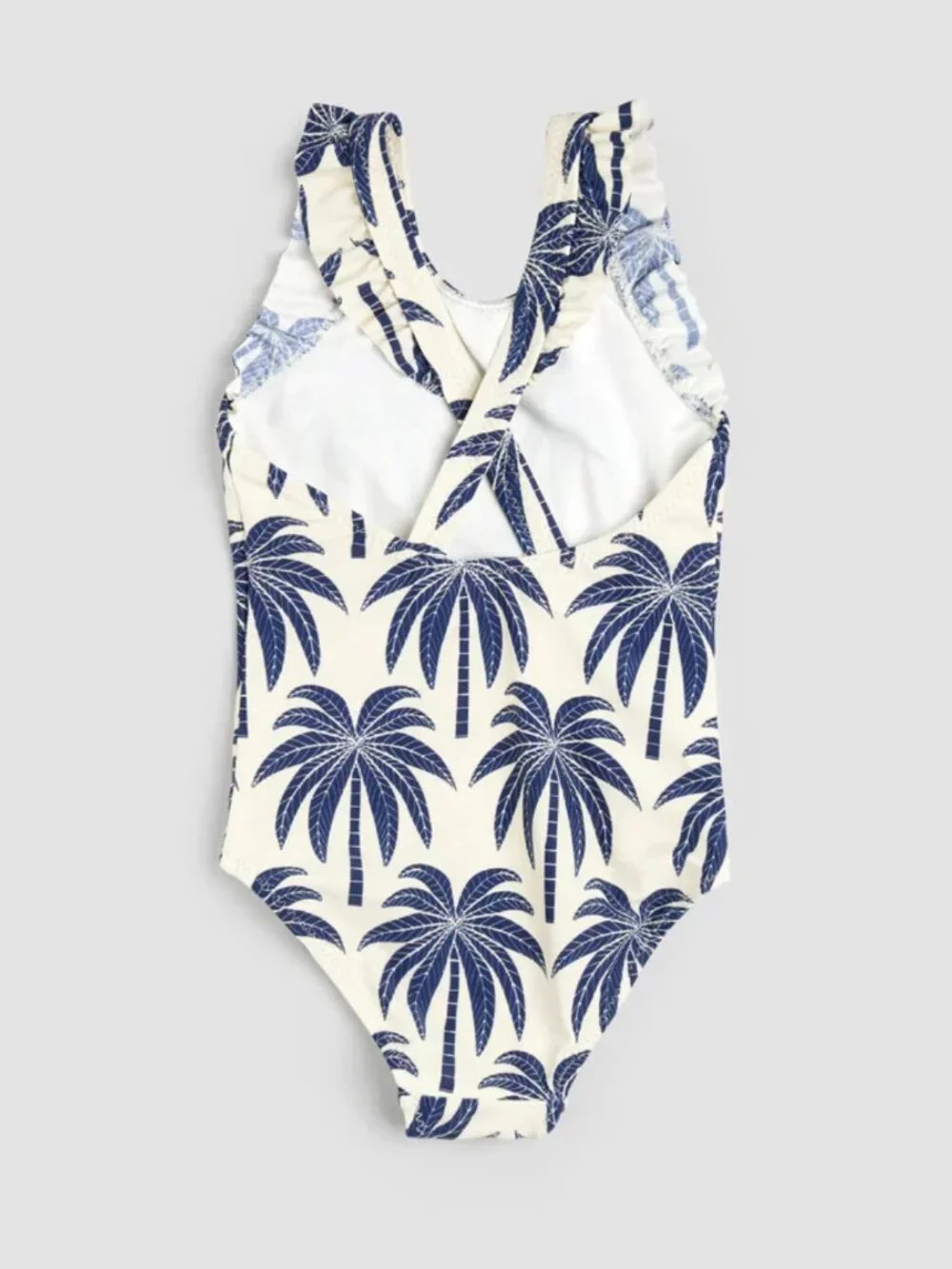 MILES THE LABEL- UPF 50+ BABY TODDLER PALM TREE PRINT SWIMSUIT